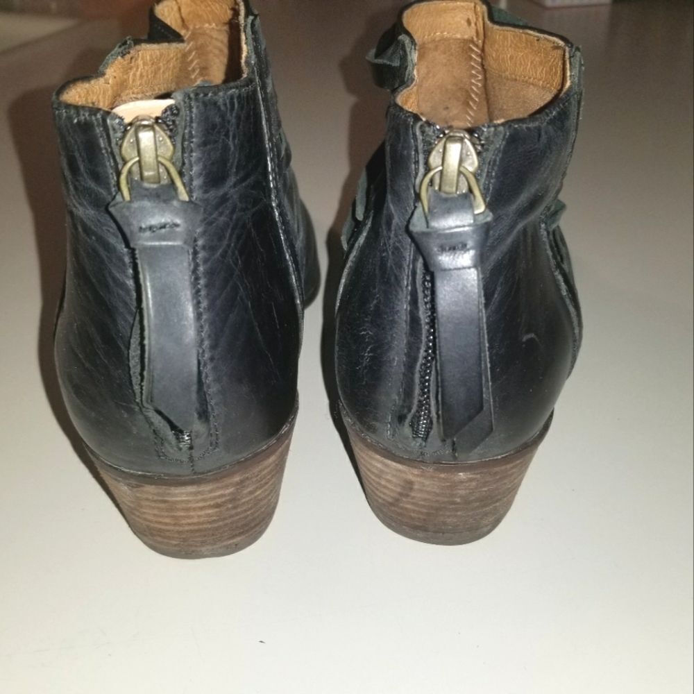 Clarks Grey Leather Spye Celeste Ankle Boots 9.5 - Picture 8 of 12